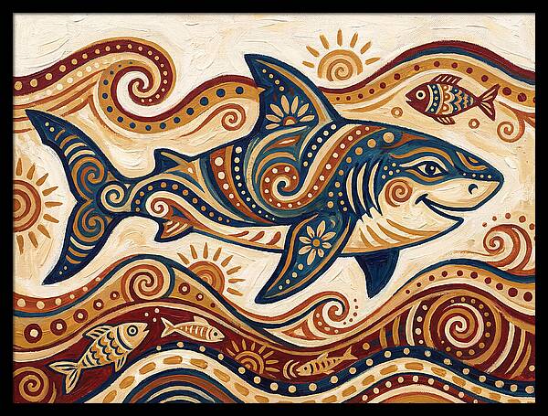 Shark Folk Art