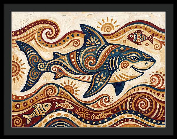 Shark Folk Art