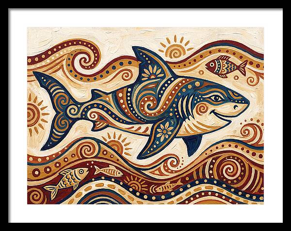 Shark Folk Art