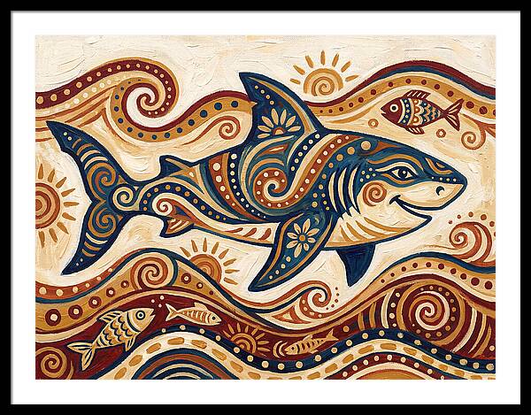 Shark Folk Art