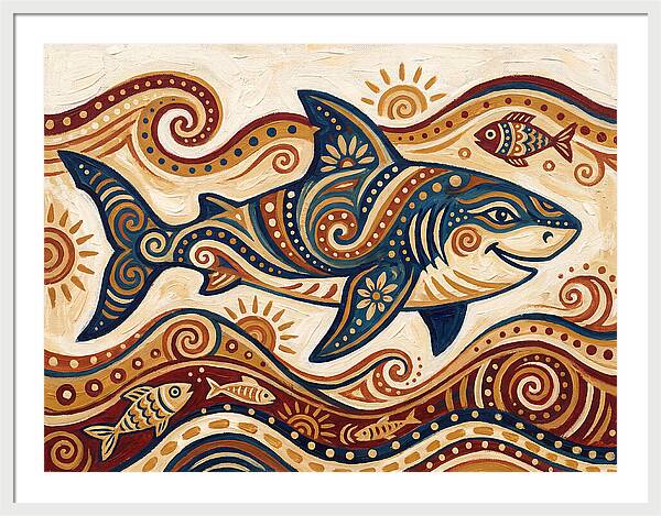 Shark Folk Art