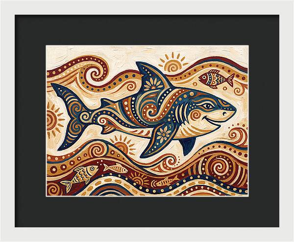 Shark Folk Art
