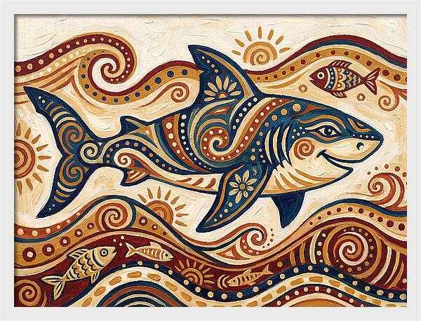 Shark Folk Art