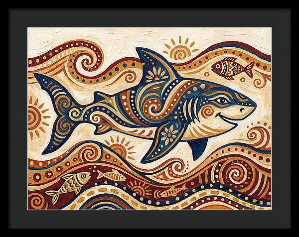 Shark Folk Art
