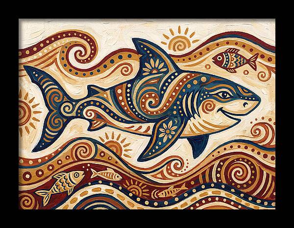 Shark Folk Art