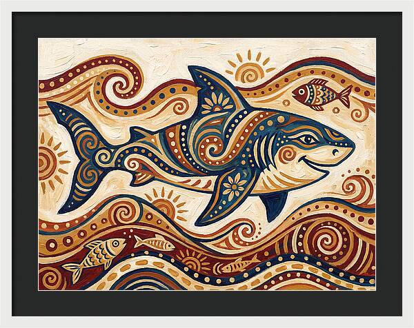 Shark Folk Art