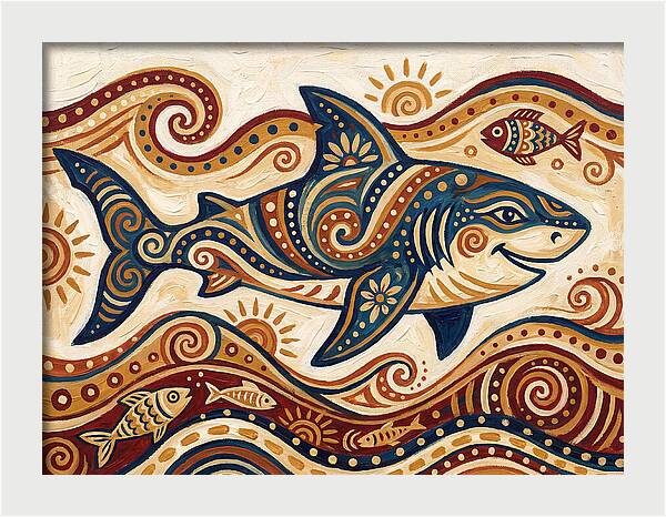 Shark Folk Art