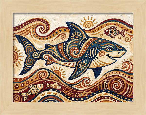 Shark Folk Art