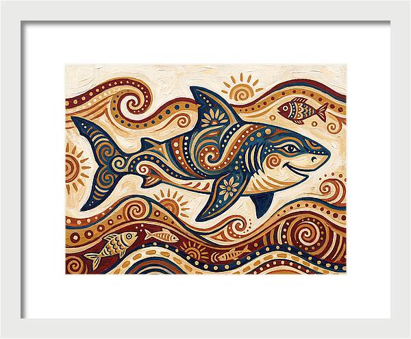 Shark Folk Art