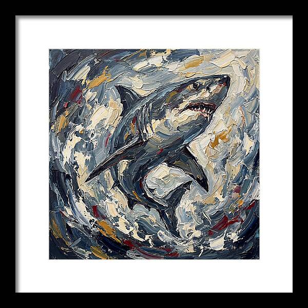 Shark In Turbulent Waters