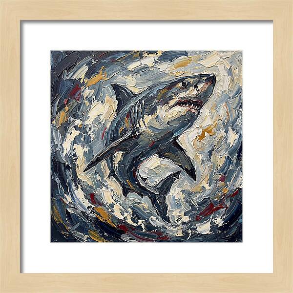 Shark In Turbulent Waters