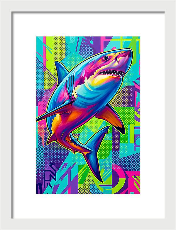 Shark In Vibrant Colors