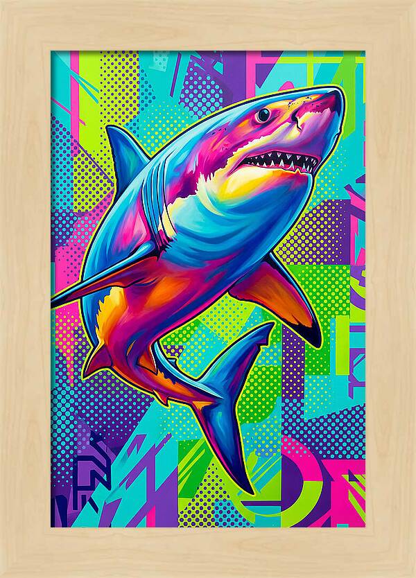 Shark In Vibrant Colors