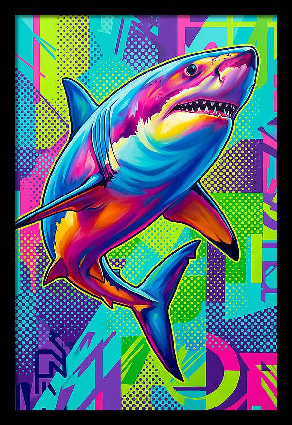 Shark In Vibrant Colors