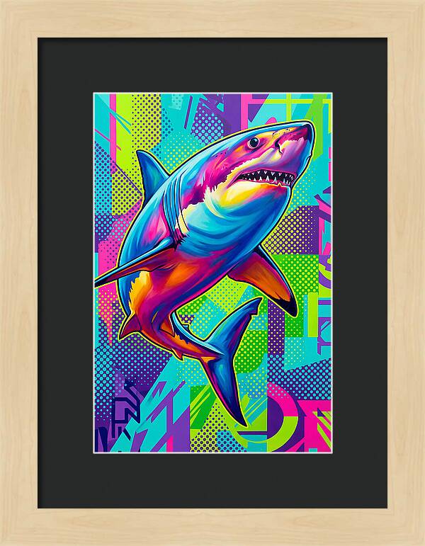 Shark In Vibrant Colors