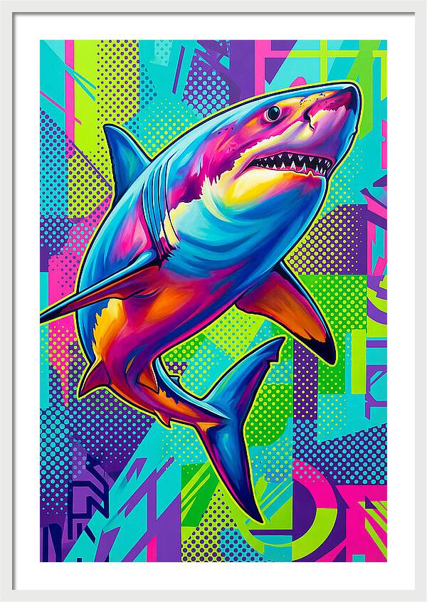 Shark In Vibrant Colors