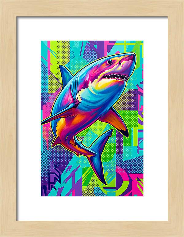 Shark In Vibrant Colors