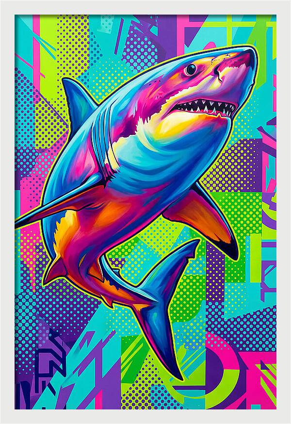 Shark In Vibrant Colors