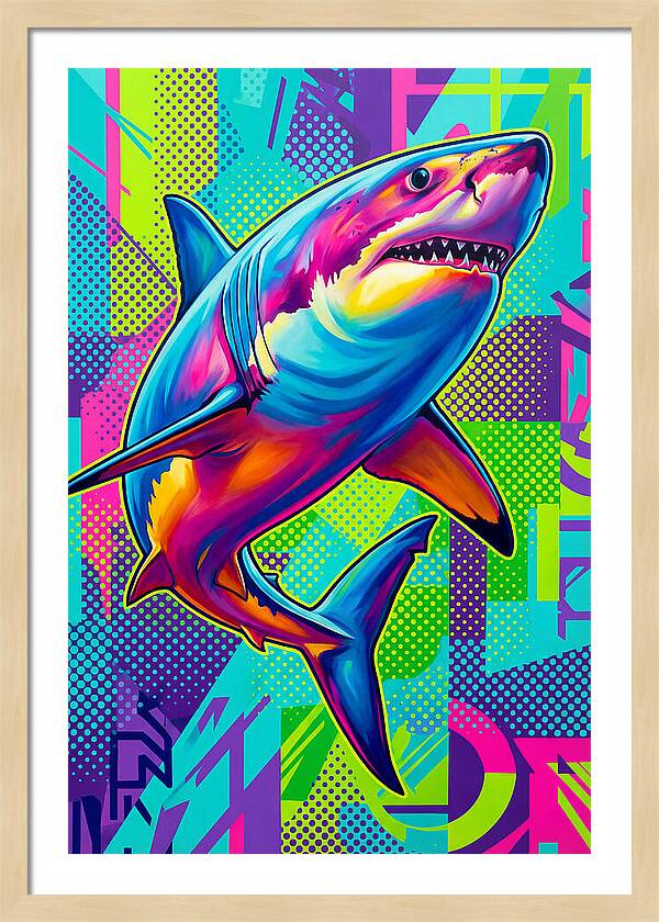 Shark In Vibrant Colors