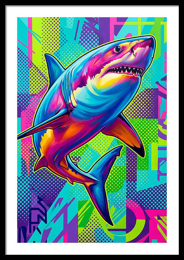 Shark In Vibrant Colors