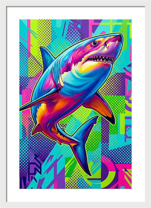 Shark In Vibrant Colors