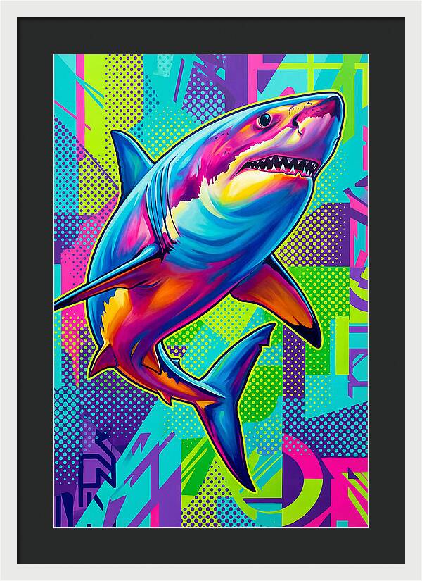 Shark In Vibrant Colors
