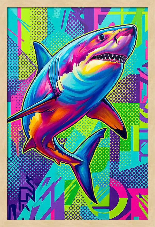 Shark In Vibrant Colors