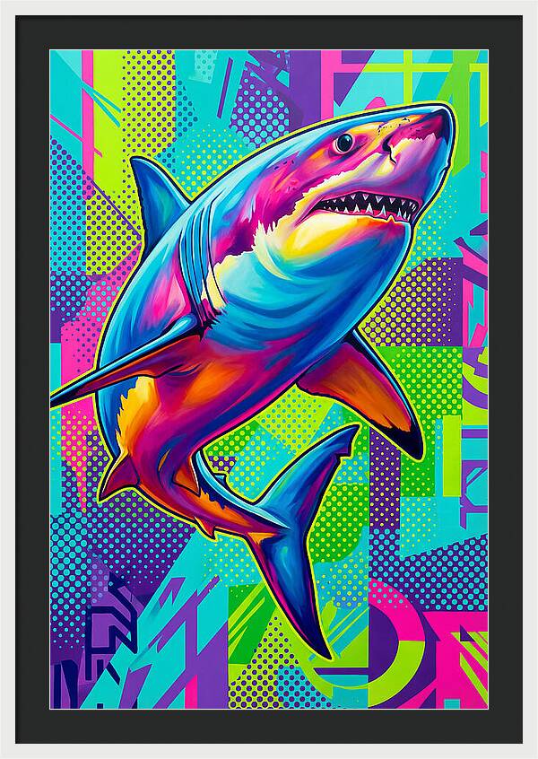 Shark In Vibrant Colors
