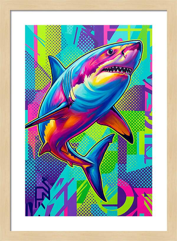 Shark In Vibrant Colors