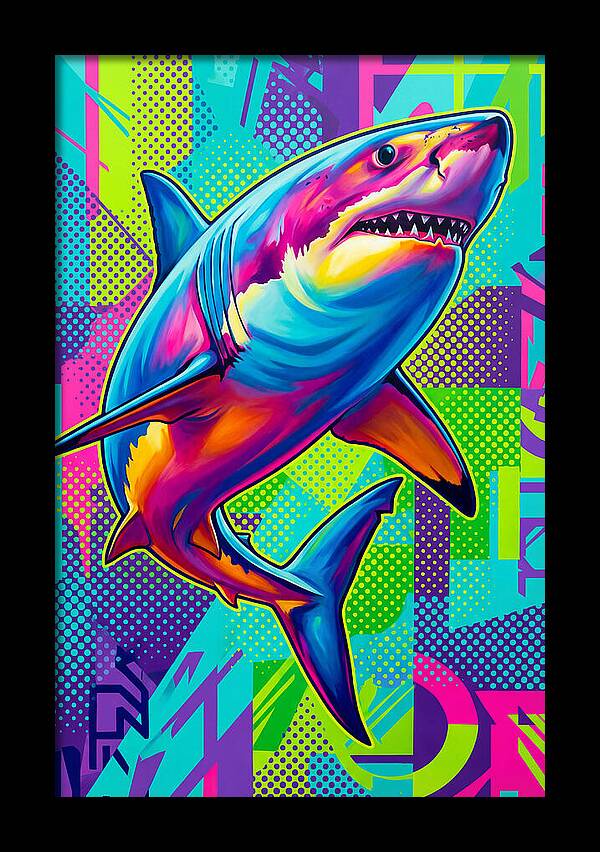 Shark In Vibrant Colors