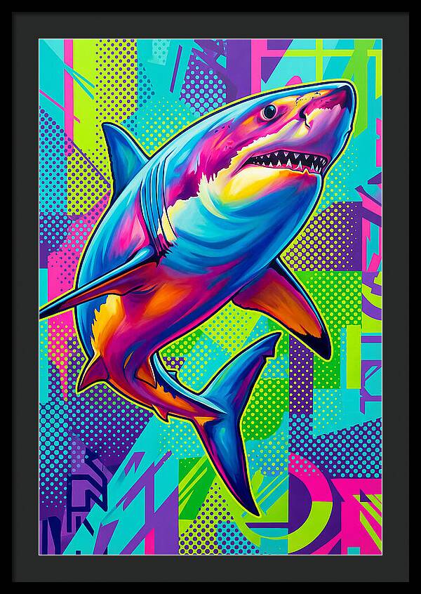 Shark In Vibrant Colors
