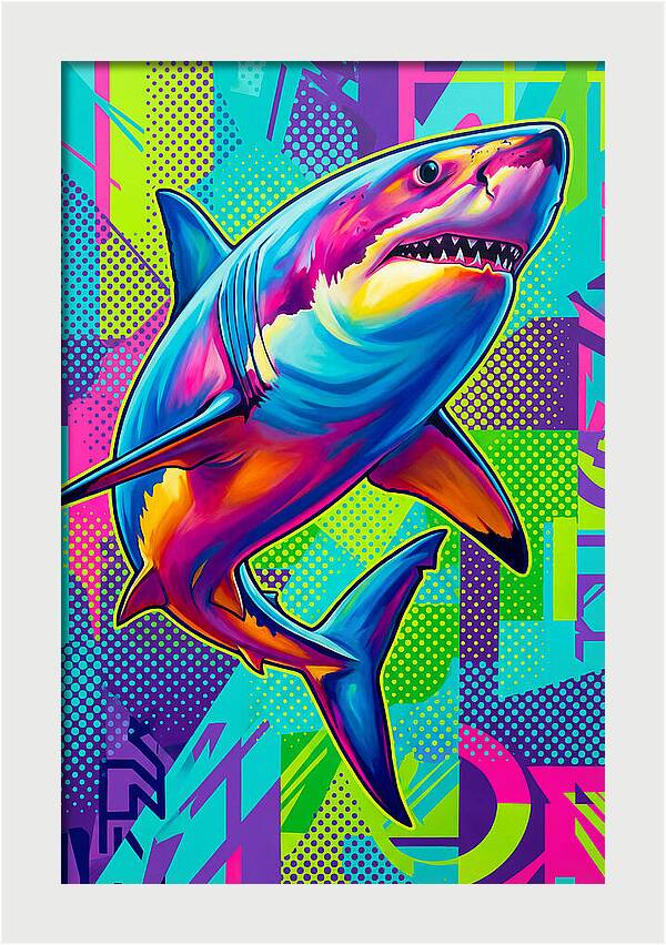 Shark In Vibrant Colors