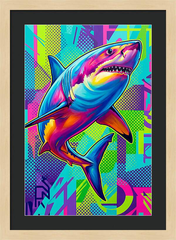 Shark In Vibrant Colors