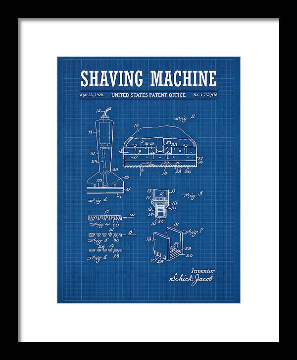 Shaving Machine Schick Blueprint Patent Us1757978a