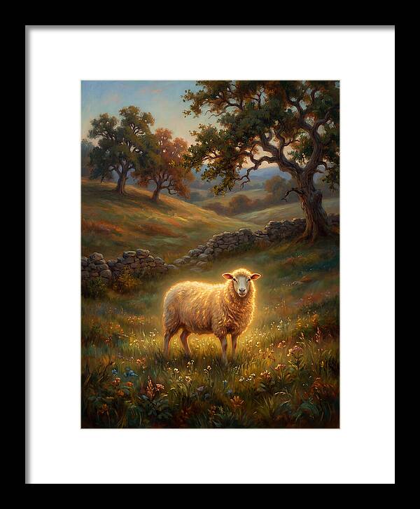 Sheep In Pastoral Landscape