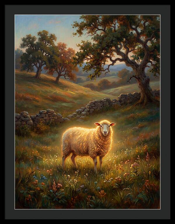 Sheep In Pastoral Landscape