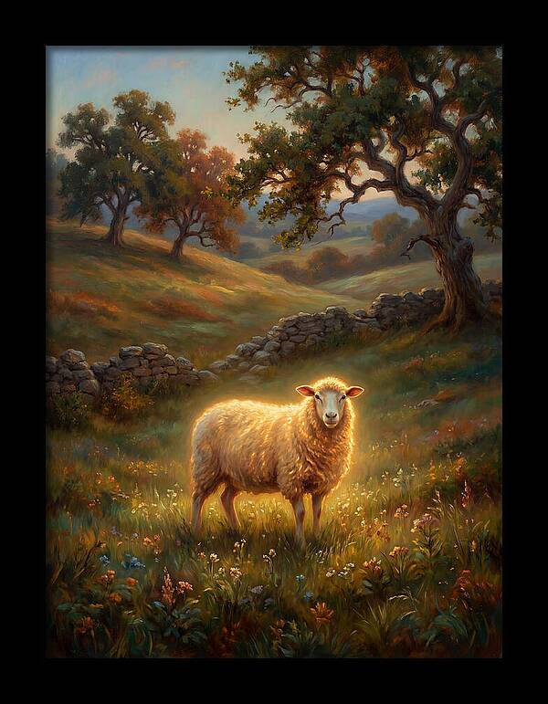Sheep In Pastoral Landscape