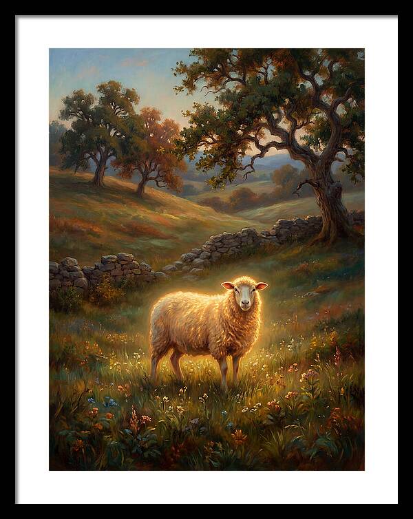 Sheep In Pastoral Landscape