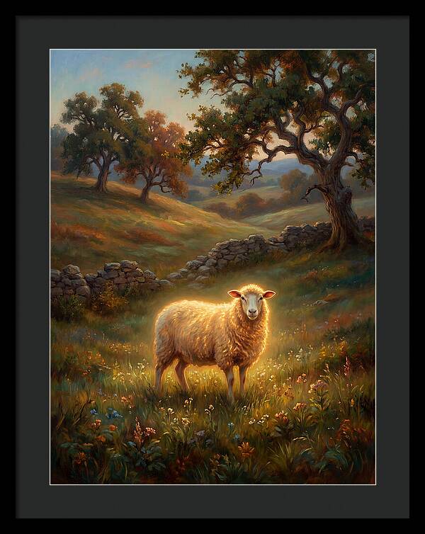 Sheep In Pastoral Landscape