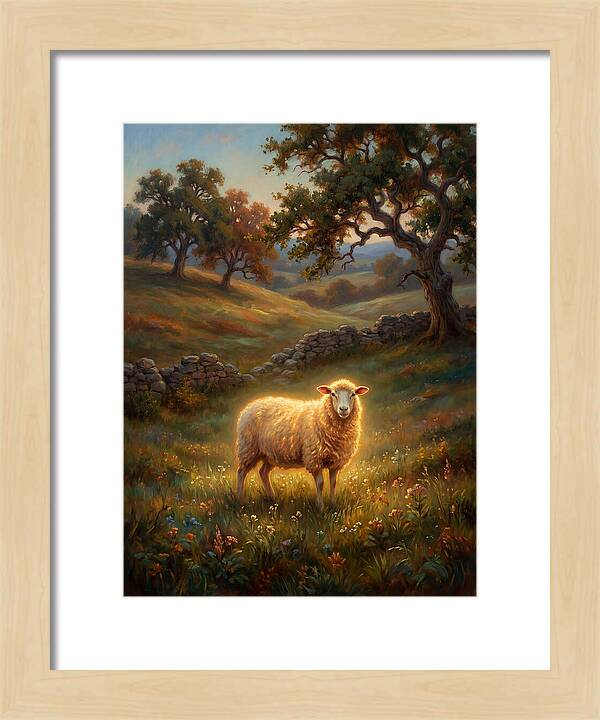 Sheep In Pastoral Landscape