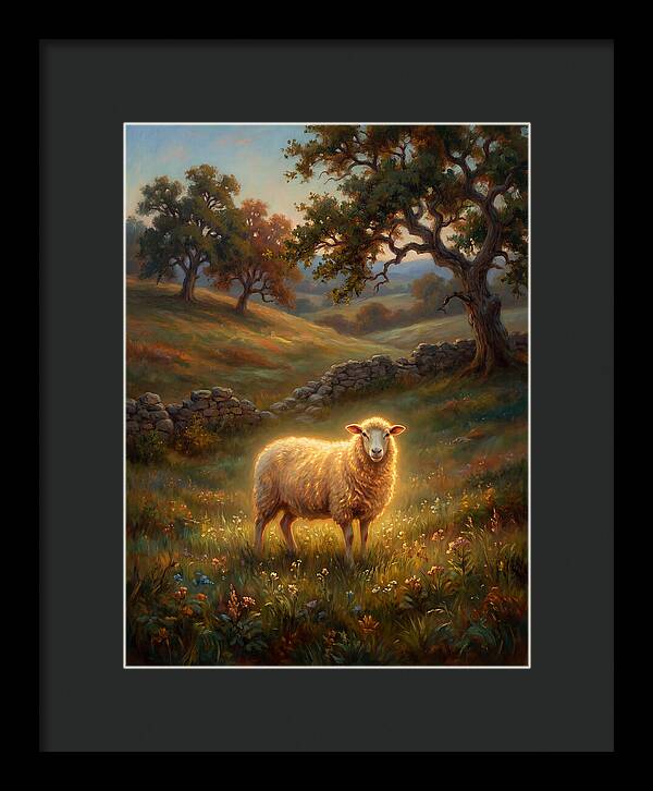 Sheep In Pastoral Landscape