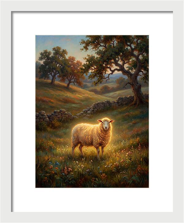 Sheep In Pastoral Landscape