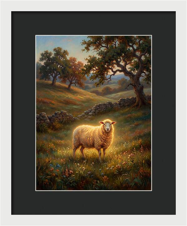 Sheep In Pastoral Landscape