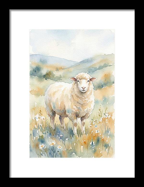 Sheep In Serene Pasture