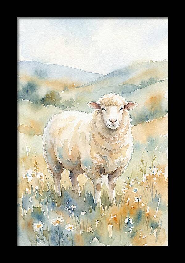 Sheep In Serene Pasture