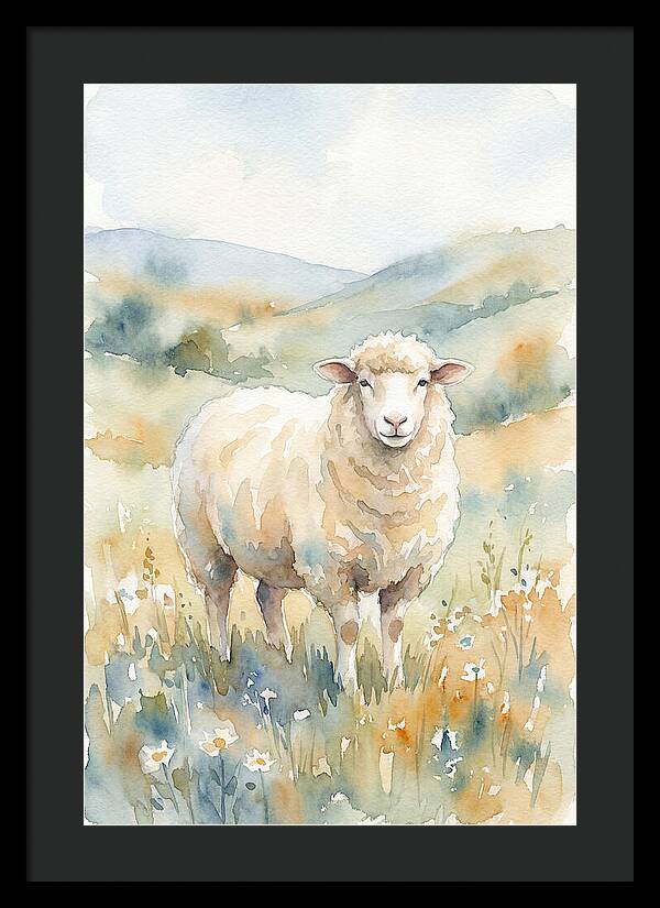Sheep In Serene Pasture