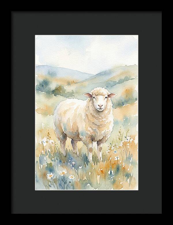 Sheep In Serene Pasture