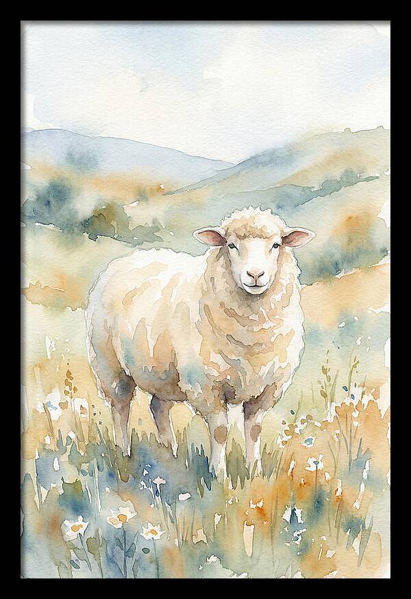 Sheep In Serene Pasture