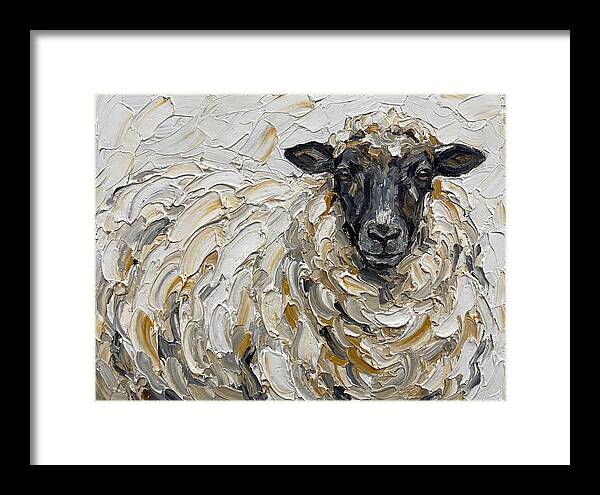 Sheep In Textured Brushstrokes
