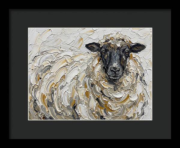 Sheep In Textured Brushstrokes